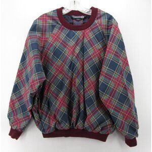 VINTAGE Sunderland Of Scotland Jacket Medium Golf Windbreaker Plaid